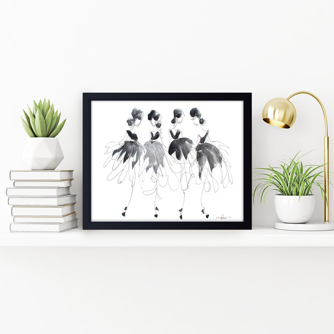 'Cancan No.1' Framed Print Wall Art
