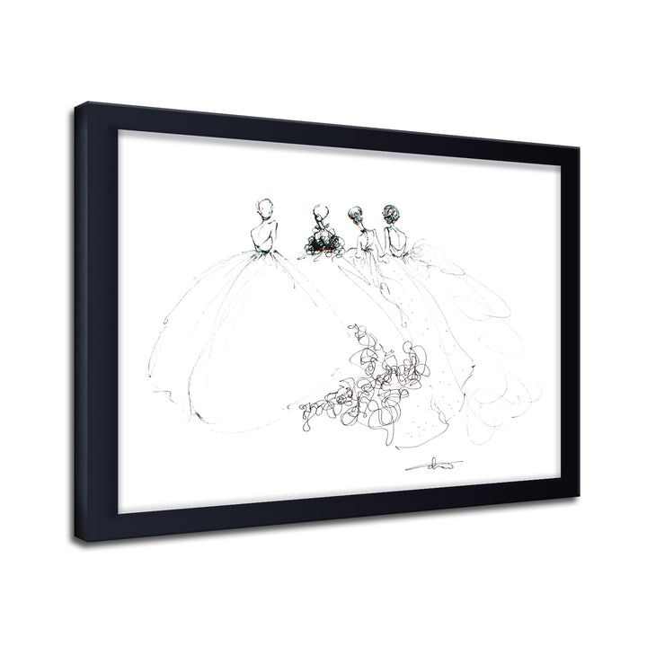 'Study Of Dress No.2' Framed Print Wall Art