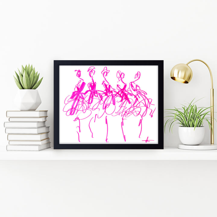 'Cancan No.2' Framed Print Wall Art