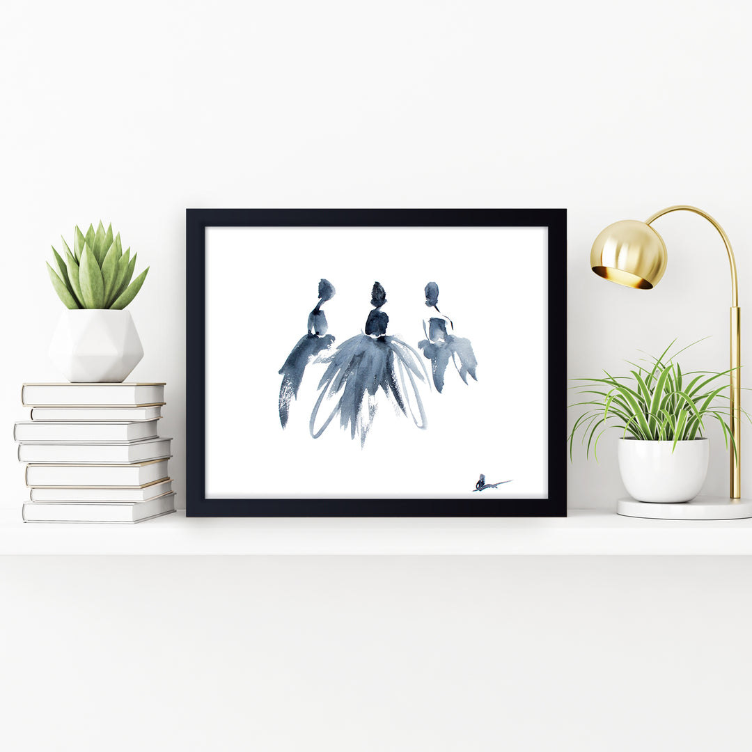 'Study Of Dress No.5' Framed Print Wall Art