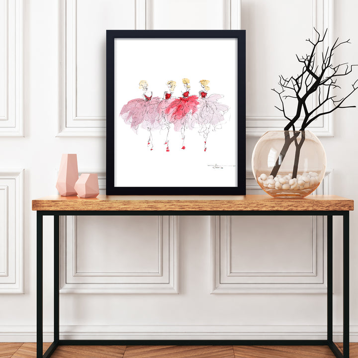 'Cancan No.5' Framed Print Wall Art