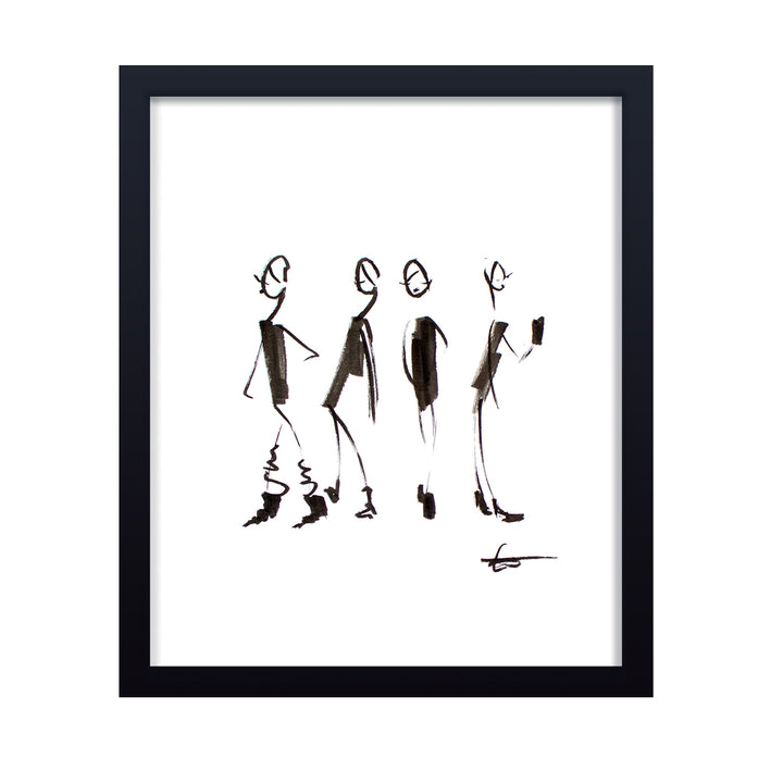 'City Standing' Framed Print Wall Art