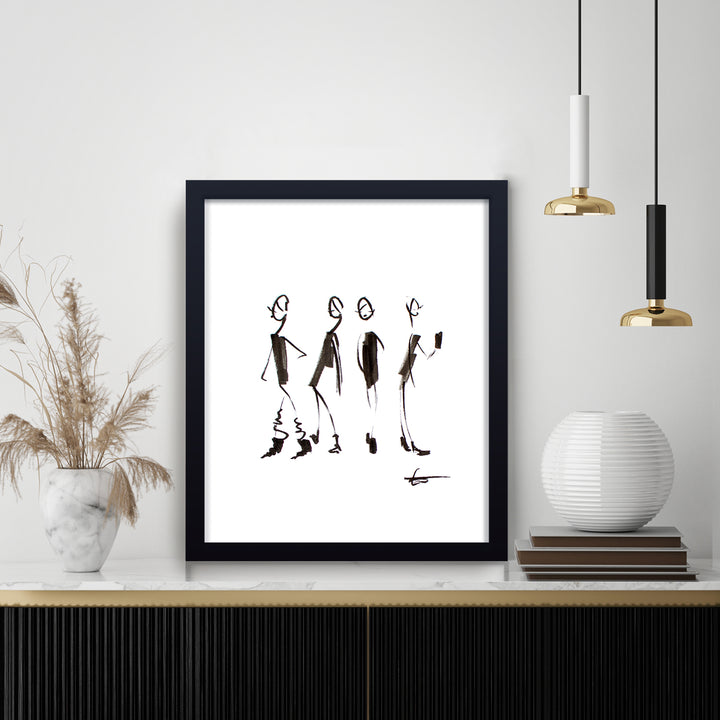 'City Standing' Framed Print Wall Art