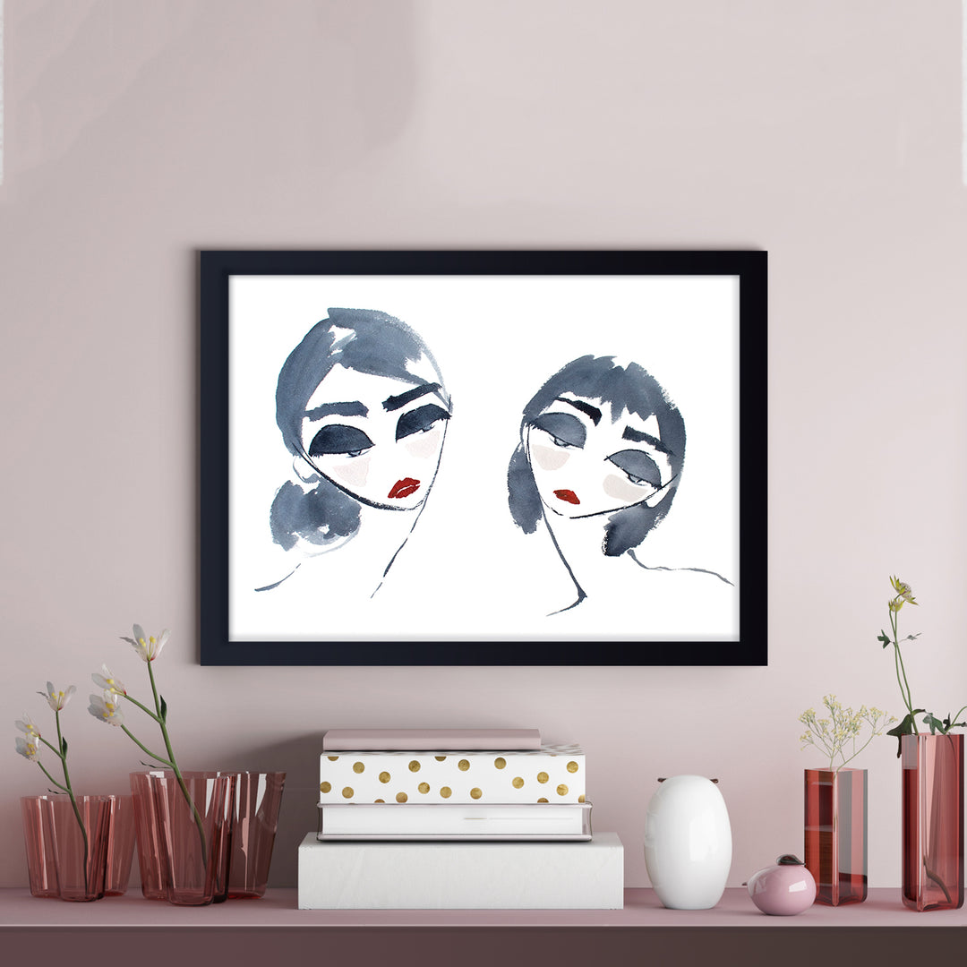 'Sisters No.1' Framed Print Wall Art