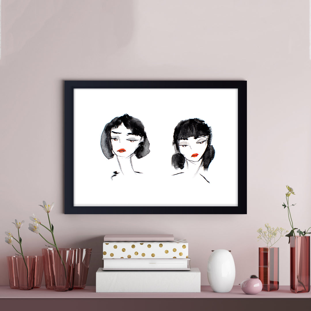 'Sisters No.2' Framed Print Wall Art