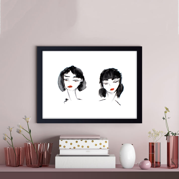 'Sisters No.2' Framed Print Wall Art