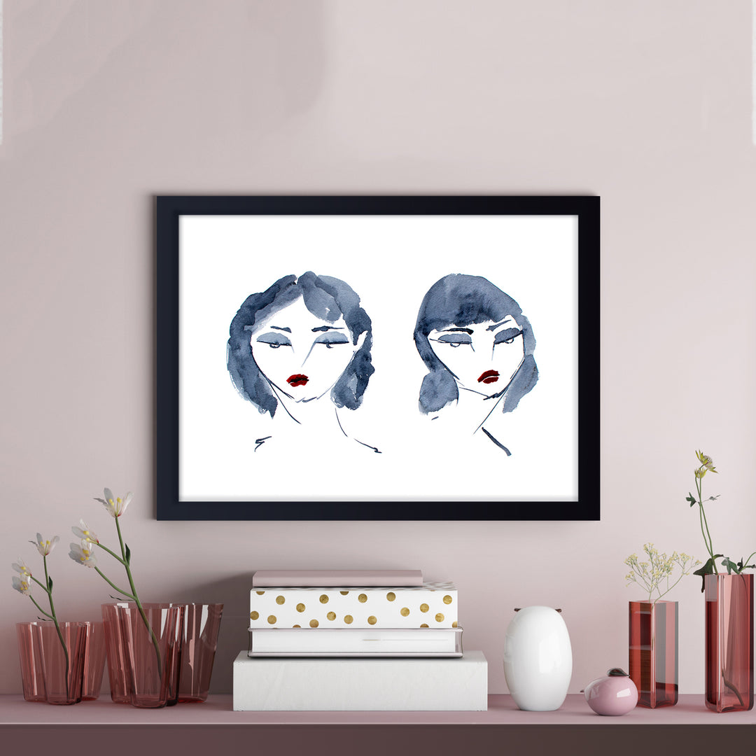'Sisters No.3' Framed Print Wall Art