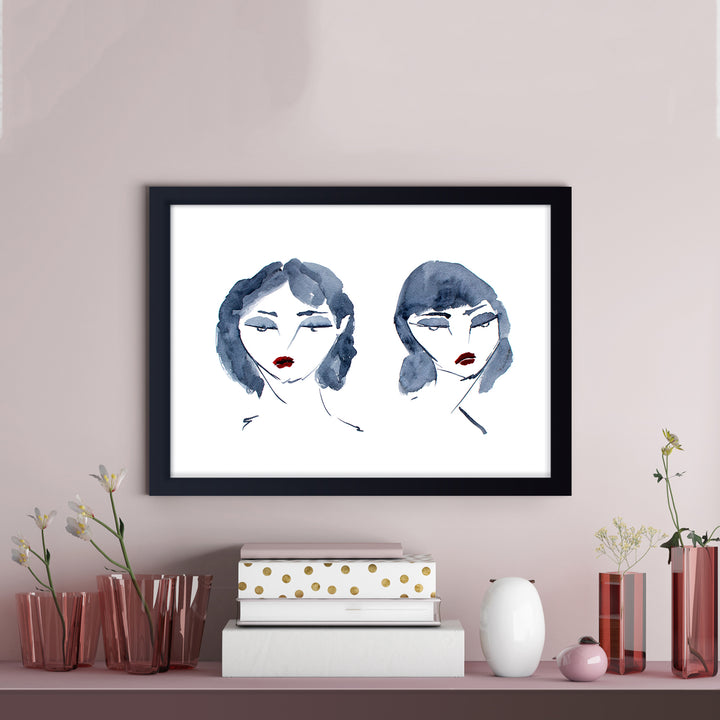 'Sisters No.3' Framed Print Wall Art