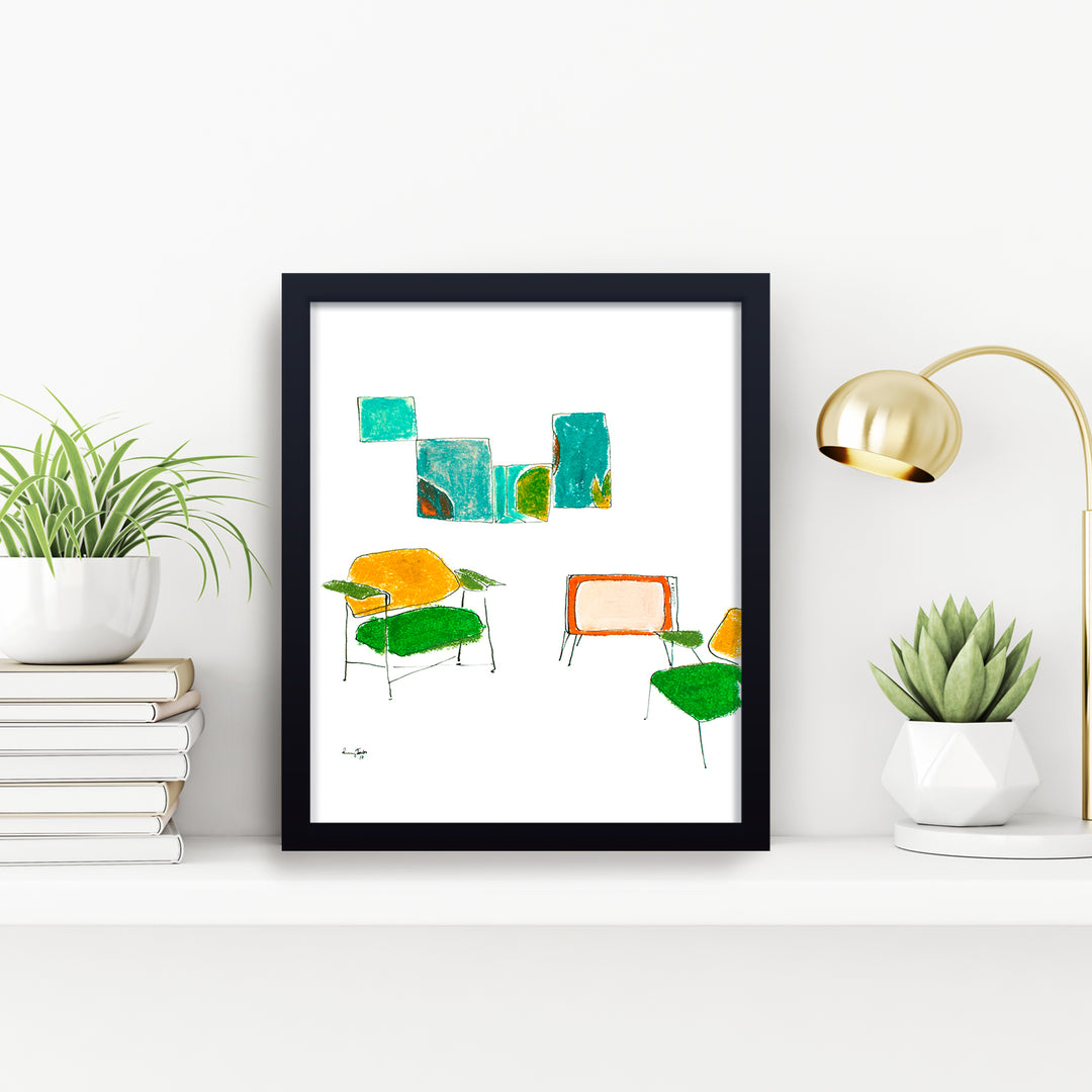 'Minimal Leisure' Framed Print Wall Art