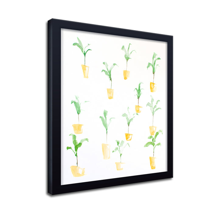 'Yellow Pots' Framed Print Wall Art