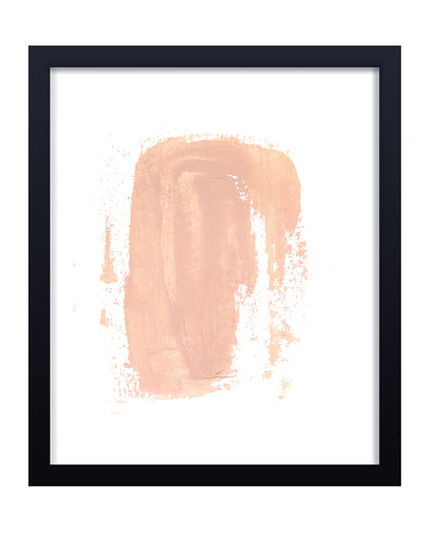 'Dust Pink Wave' Framed Print Wall Art