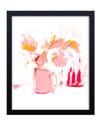 'Tulips And Tears' Framed Print Wall Art