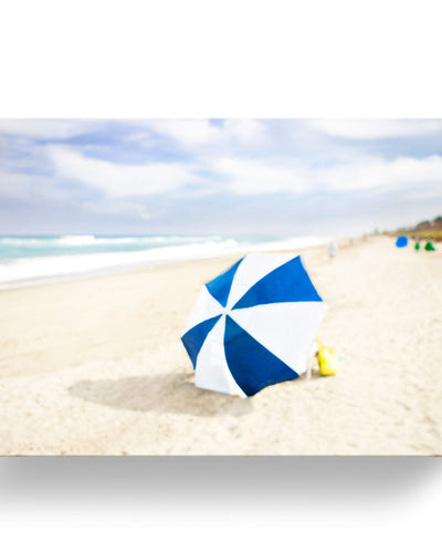 One of a Kind Original 'Beach Series: Lone Umbrella' by Cheryl Maeder