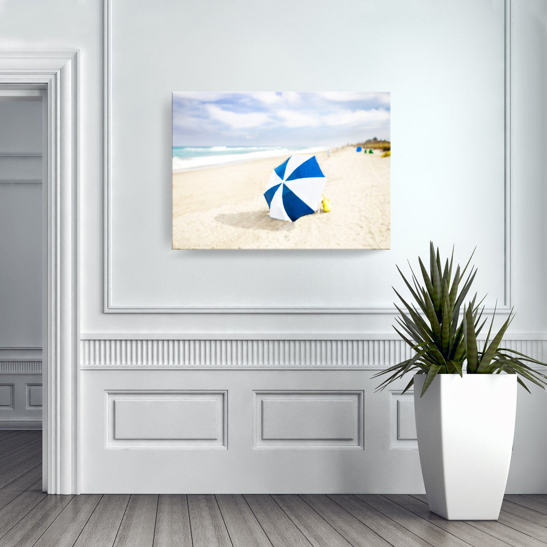 One of a Kind Original 'Beach Series: Lone Umbrella' by Cheryl Maeder