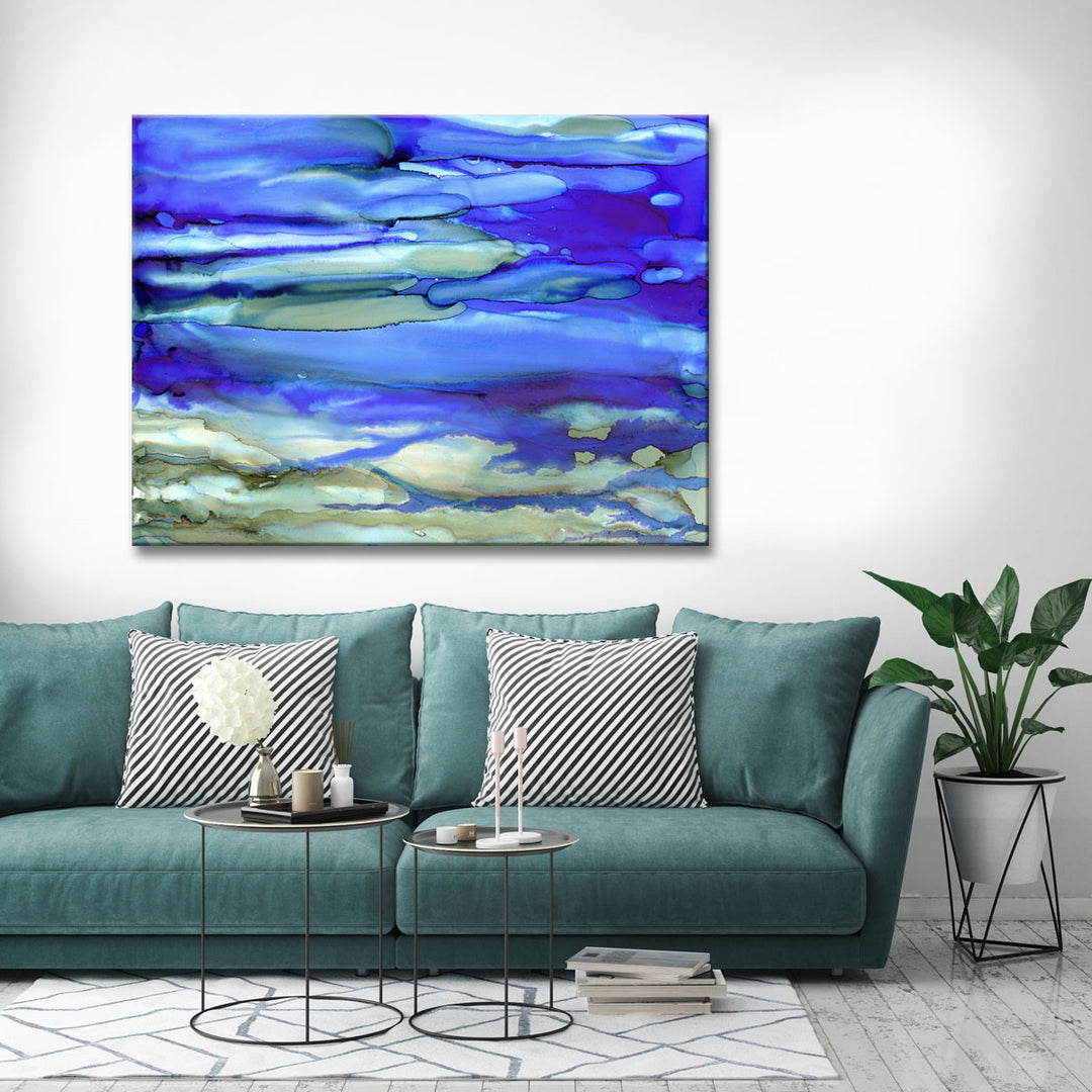 Ocean Blue' Wrapped Canvas Wall Art
