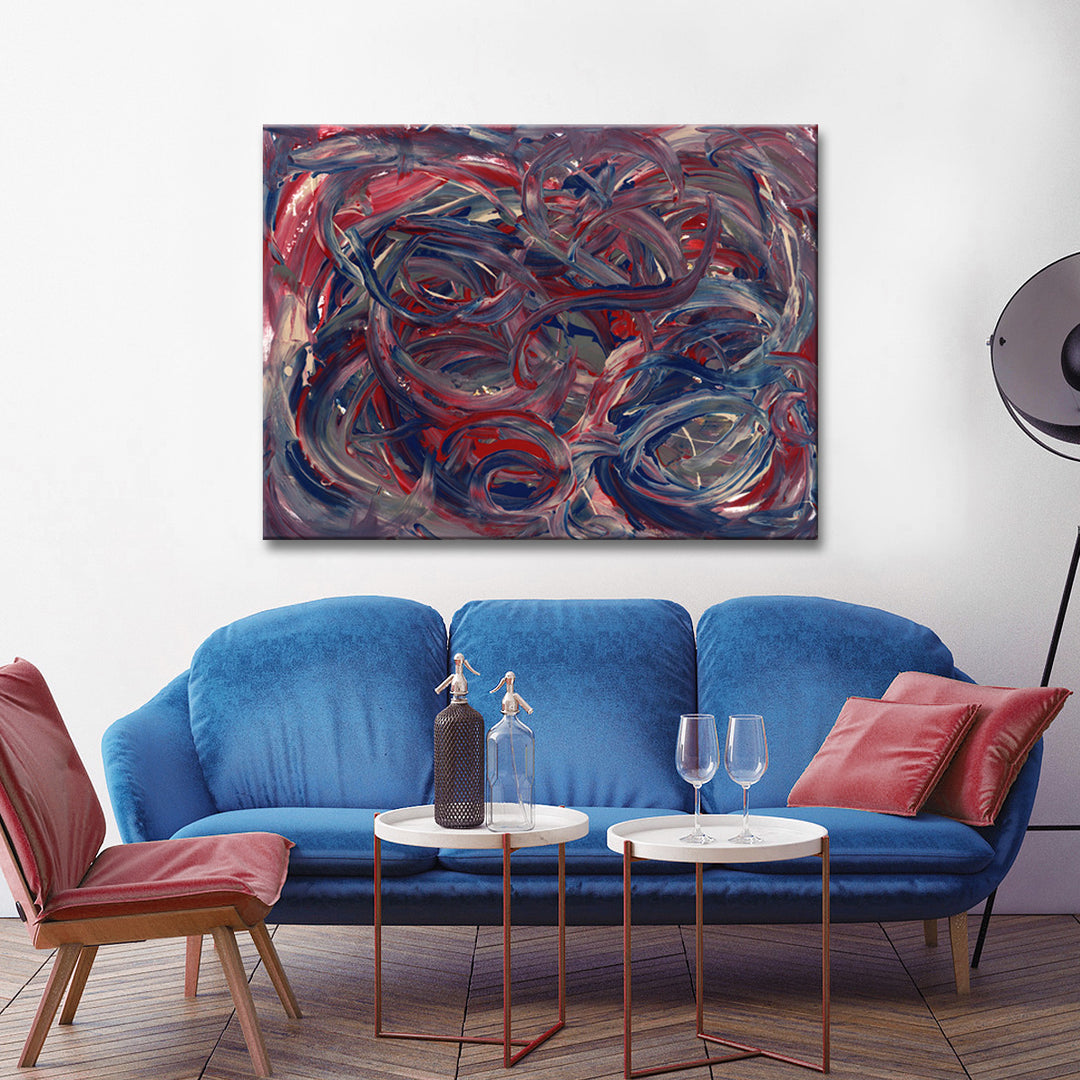 Intermingled' Wrapped Canvas Wall Art