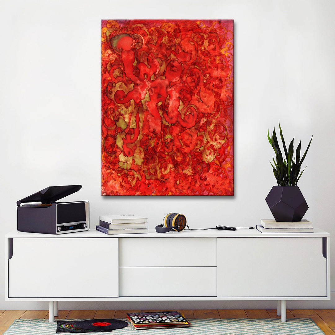 Firebird' Wrapped Canvas Wall Art