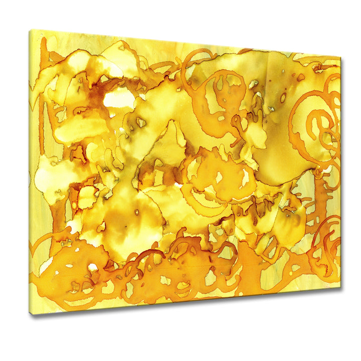 Gold Storm' Wrapped Canvas Wall Art