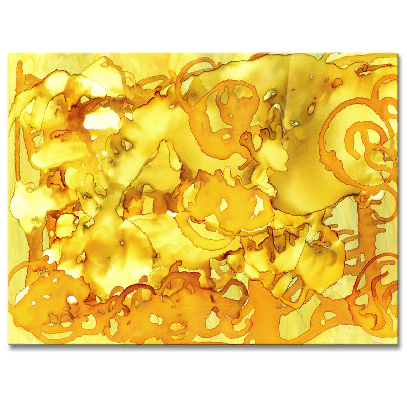 Gold Storm' Wrapped Canvas Wall Art