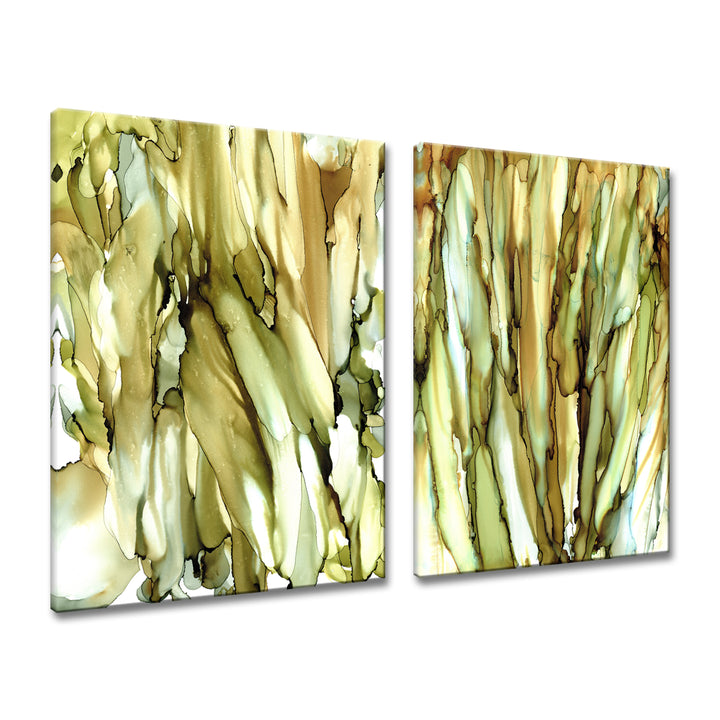 Puddles & Cattails' 2 Piece Wrapped Canvas Wall Art Set