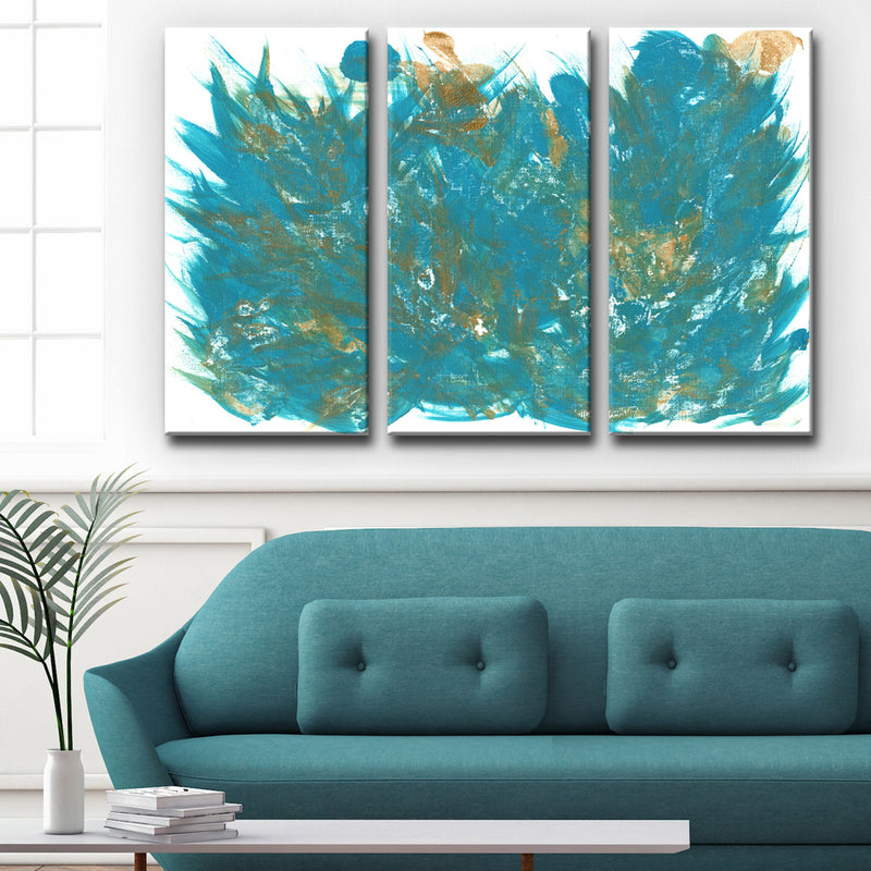 Feathers' Wrapped Canvas Wall Art Set