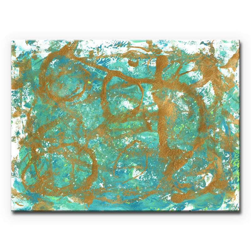Golden Sea' Wrapped Canvas Wall Art