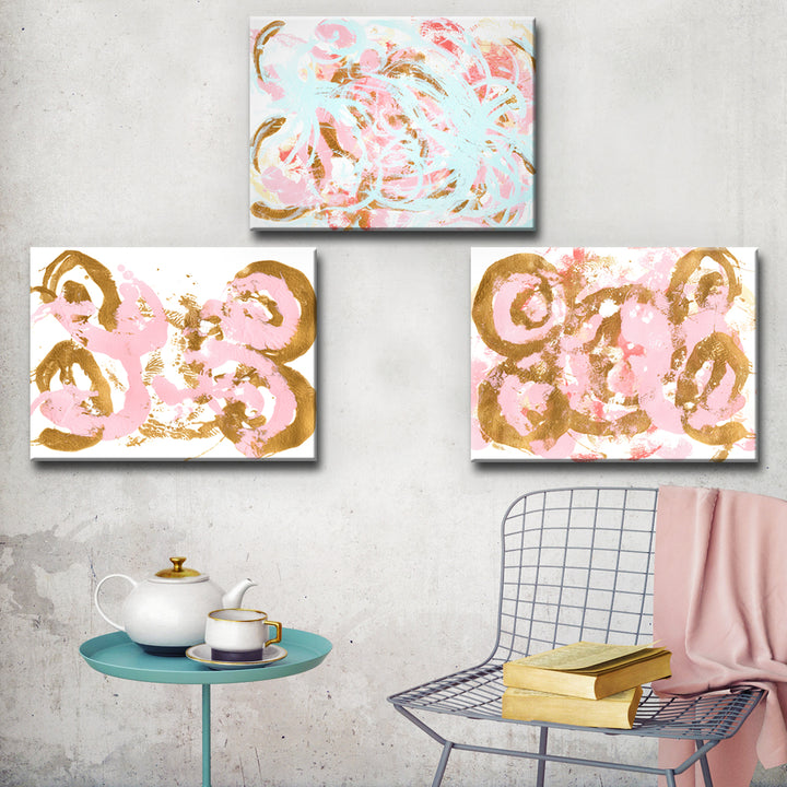 Dance I-III' Wrapped Canvas Wall Art Set
