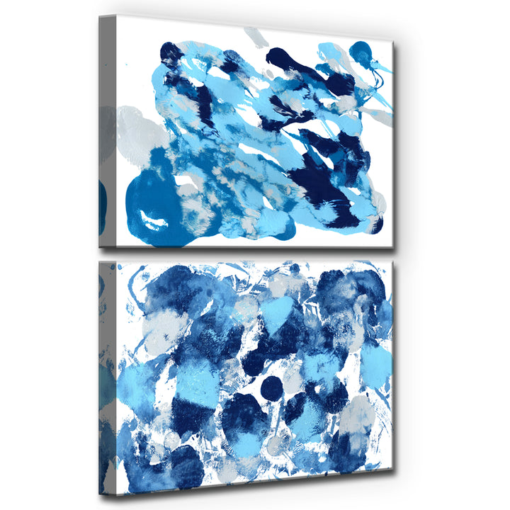 Rainy Moves I/II' Wrapped Canvas Wall Art Set