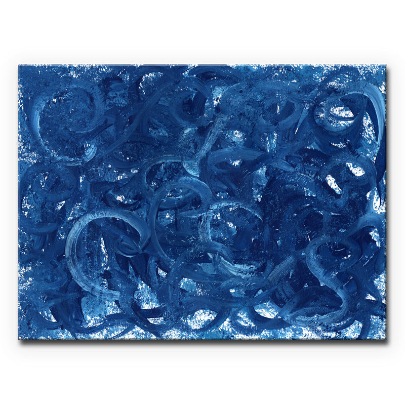 Blue Waves' Wrapped Canvas Wall Art