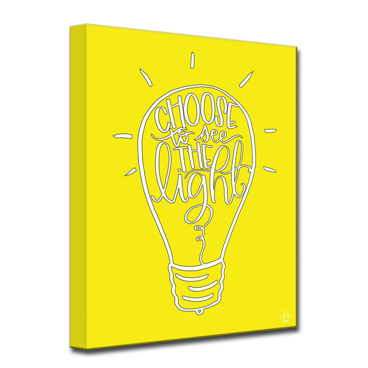 'Choose Light' Wrapped Canvas Wall Art