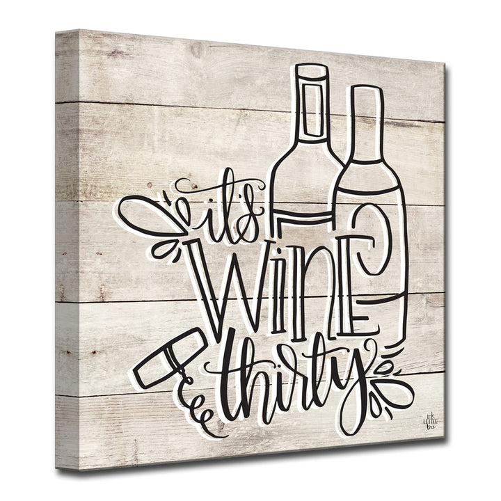 'Wine Thirty' Wrapped Canvas Wall Art