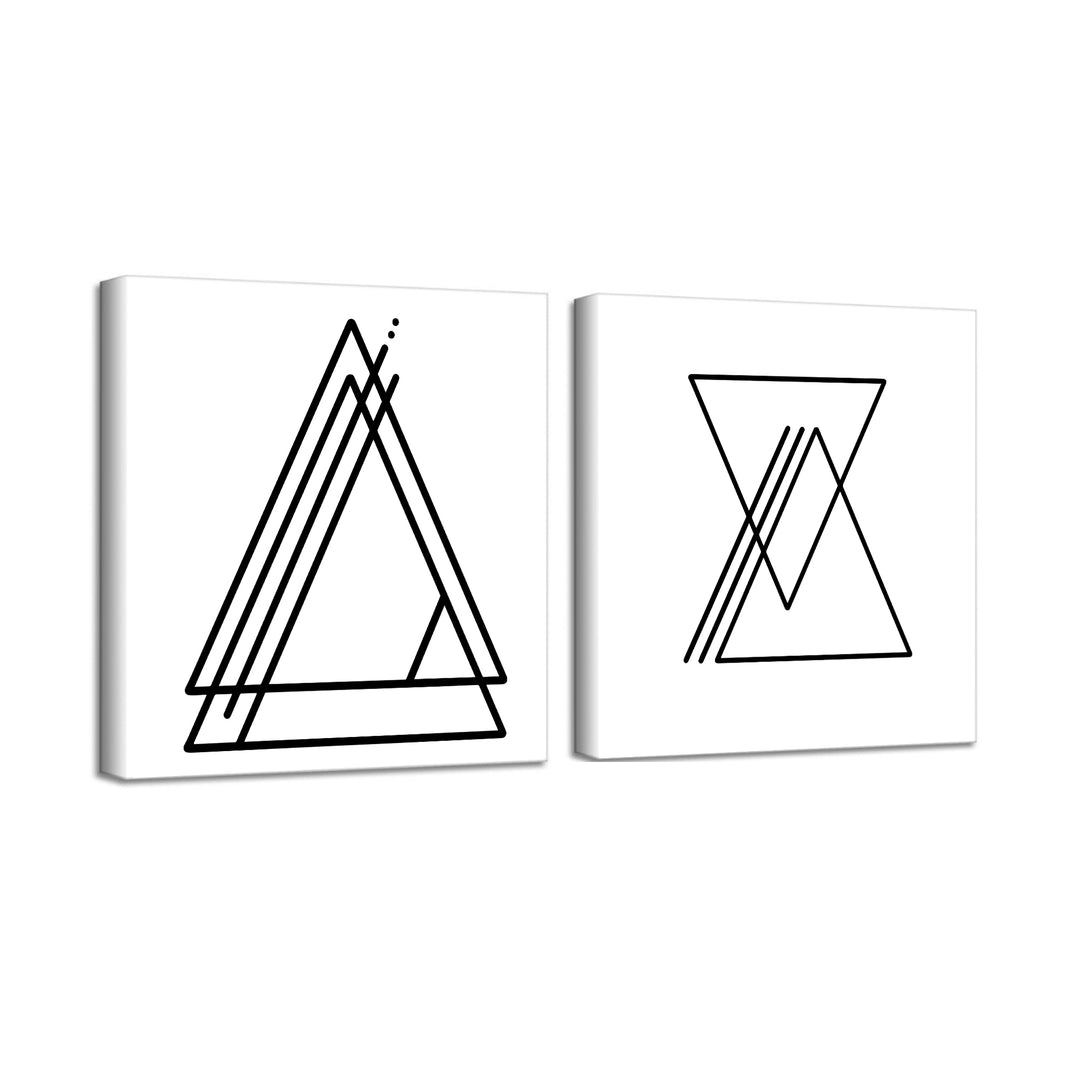 Ink.Letter.Love XIII & XIV' Canvas Wall Art Set by Corey Morrow