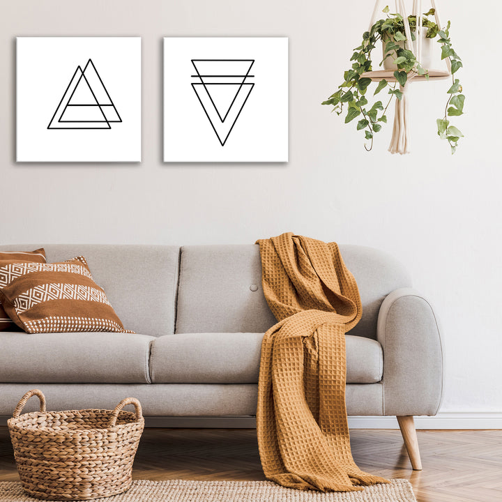 Ink.Letter.Love XIII & XIV' Canvas Wall Art Set by Corey Morrow