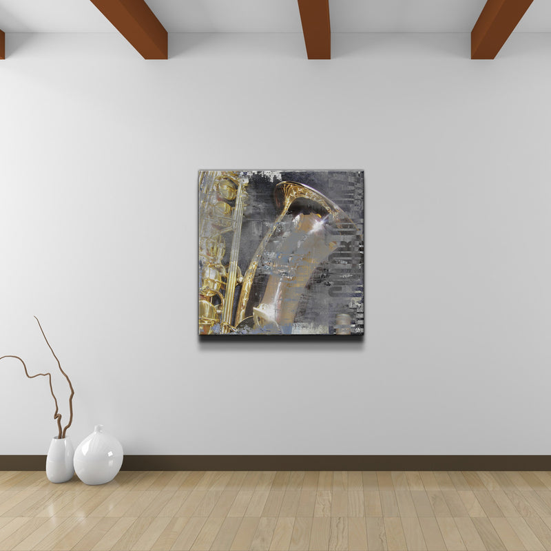 The Color of Jazz I' Wrapped Canvas Wall Art
