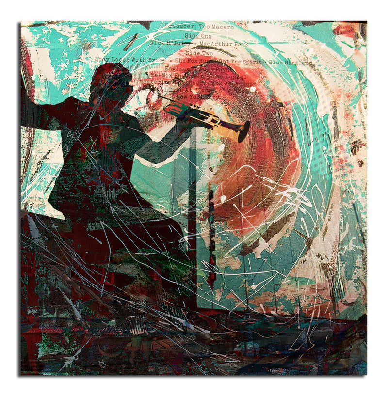 The Color of Jazz XVII' Wrapped Canvas Wall Art