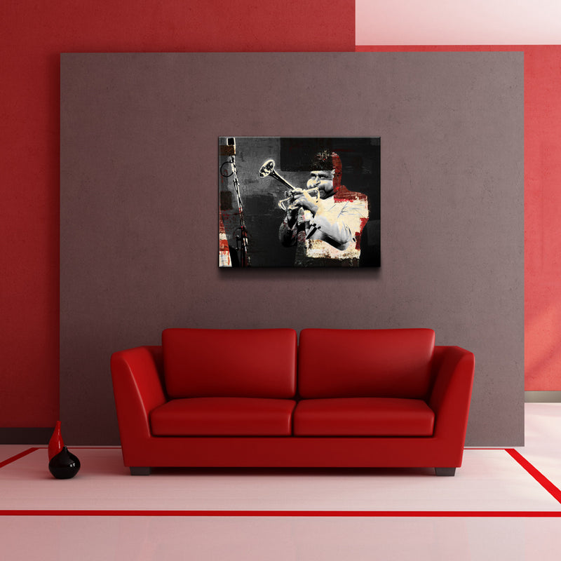 The Color of Jazz XIX' Wrapped Canvas Wall Art