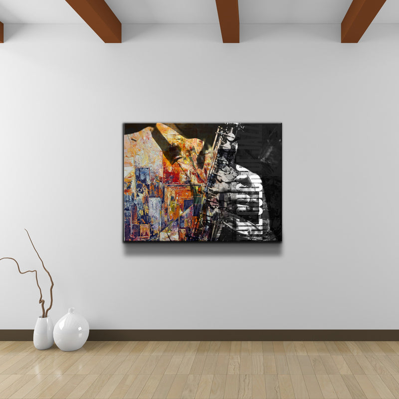 The Color of Jazz II' Wrapped Canvas Wall Art