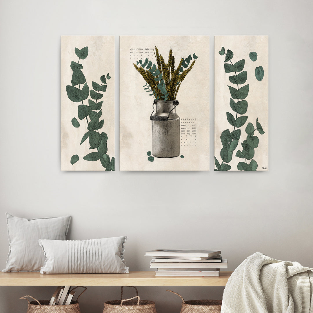 'Poetic Flora Set VI' 3-Pc Canvas Botanical Wall Art Set
