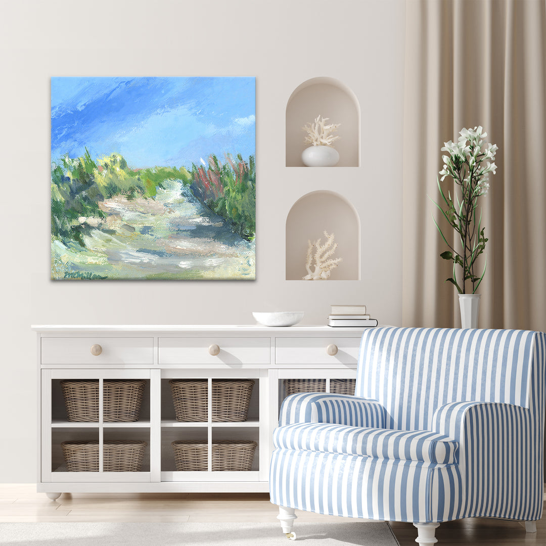 'Seagrass Walk' Wrapped Canvas Wall Art