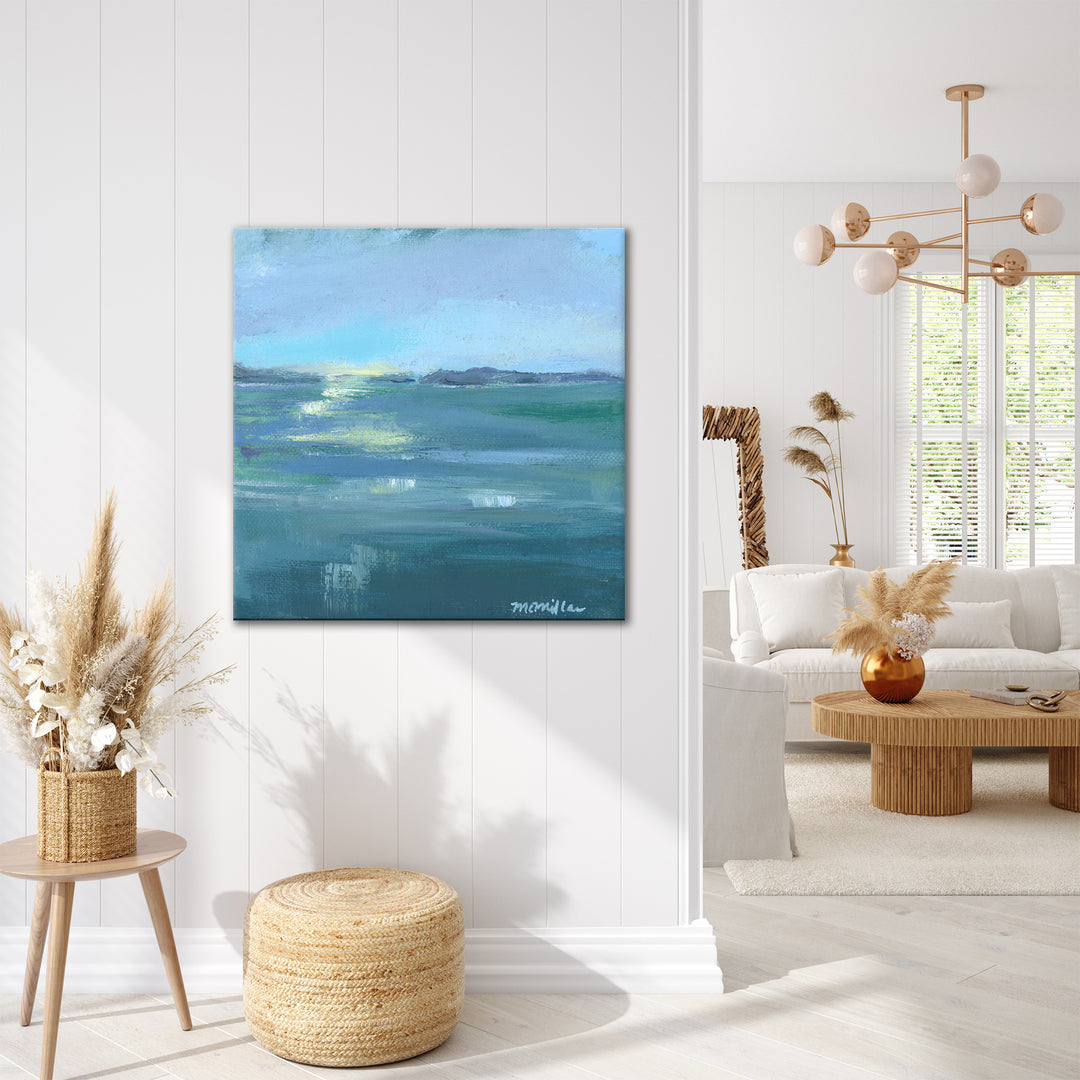 'Dusk on the Water' Wrapped Canvas Wall Art