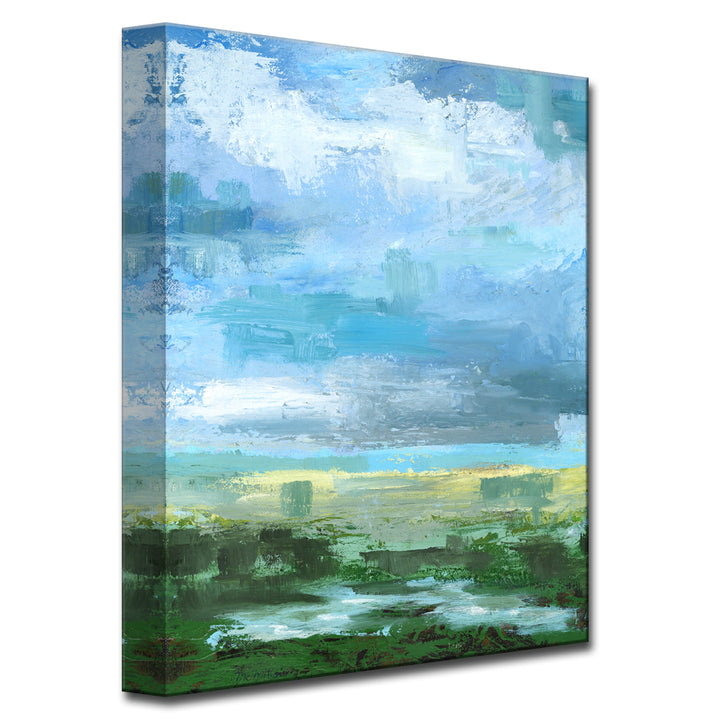'Gray Blue Sky II' Wrapped Canvas Wall Art