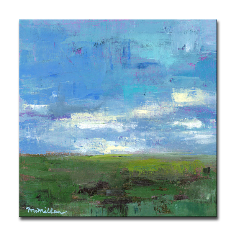 'Green Pastures' Wrapped Canvas Wall Art
