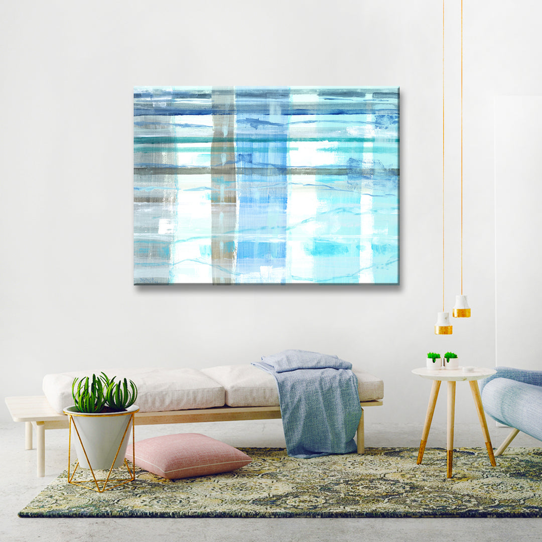 'Horizontals & Verticals' Wrapped Canvas Wall Art