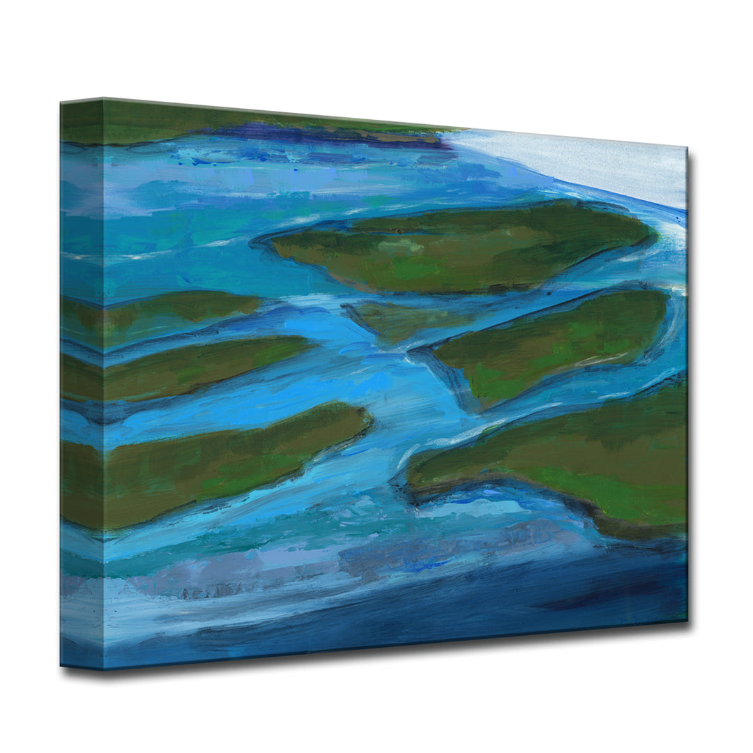 'Land Mass' Wrapped Canvas Wall Art
