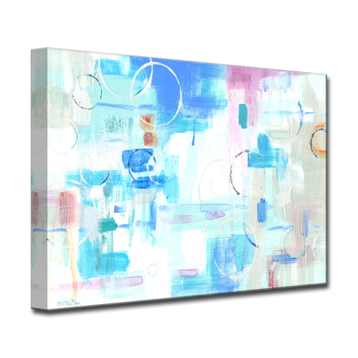'Silver Circles' Wrapped Canvas Wall Art