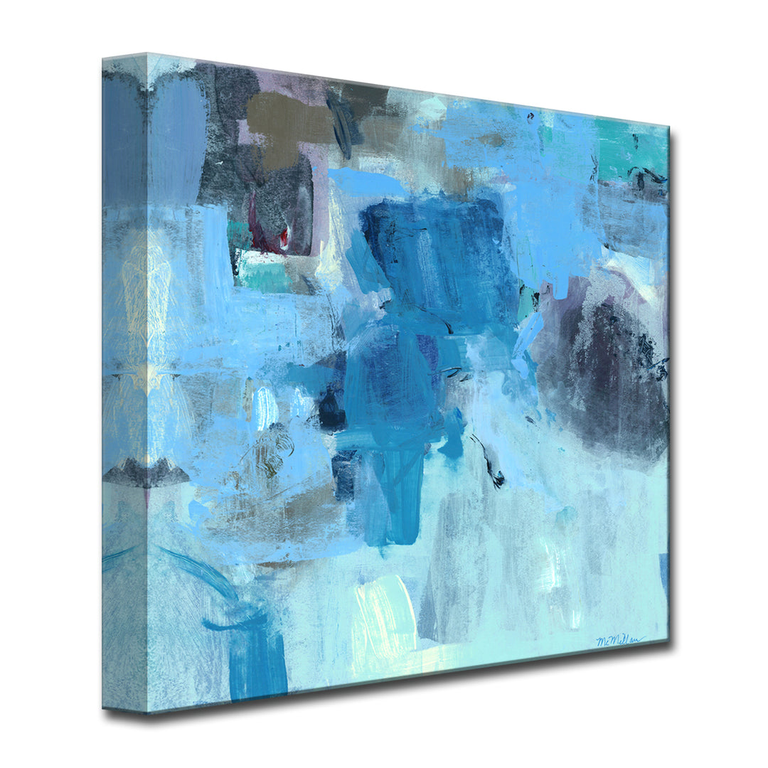 'Warm Blues' Wrapped Canvas Wall Art