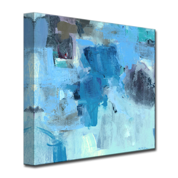 'Warm Blues' Wrapped Canvas Wall Art