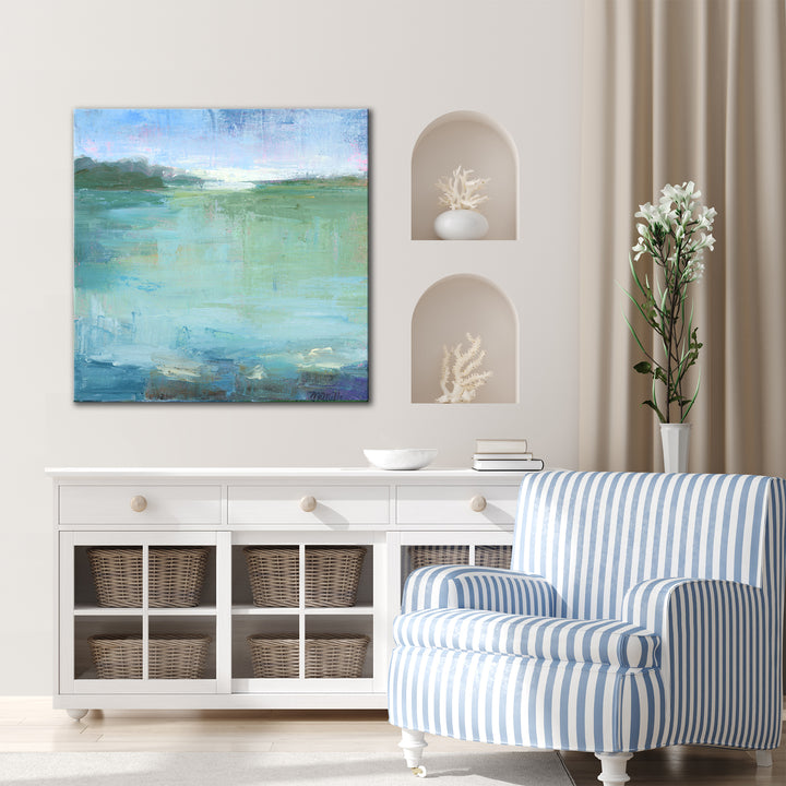 'Watery' Wrapped Canvas Wall Art