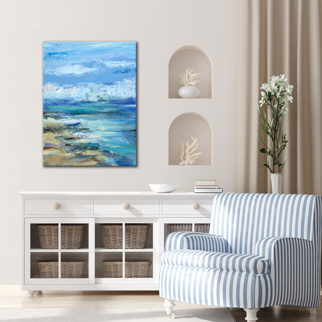 'Coastal Shores' Wrapped Canvas Wall Art