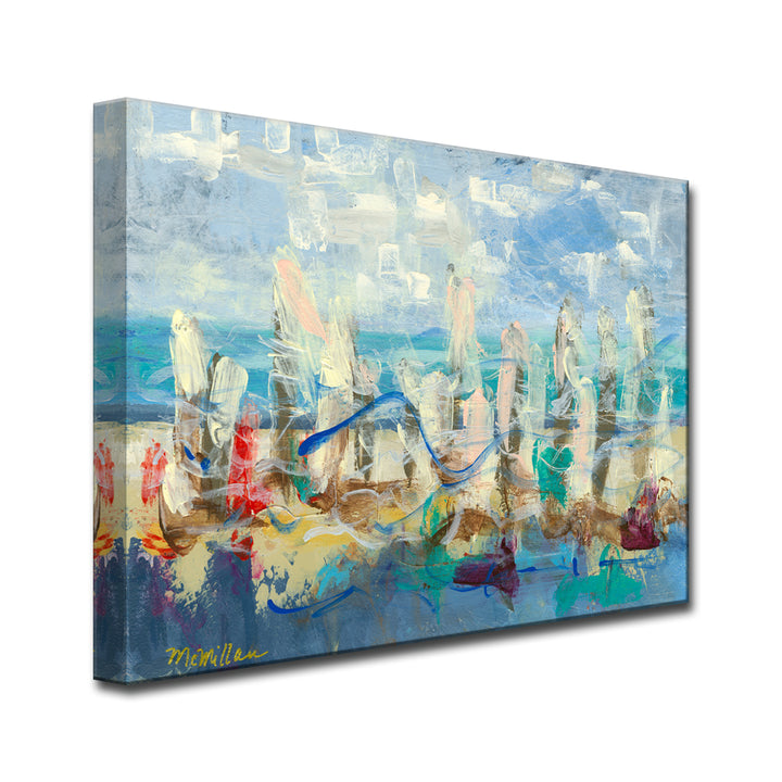 'Colorful Shoreline' Wrapped Canvas Wall Art